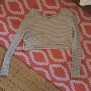 Sweater crop top